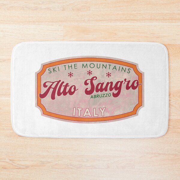 Item preview, Alto Sangro, Italy, Abruzzo, Ski, textured skiing badge designed and sold by Wanderful-roads.