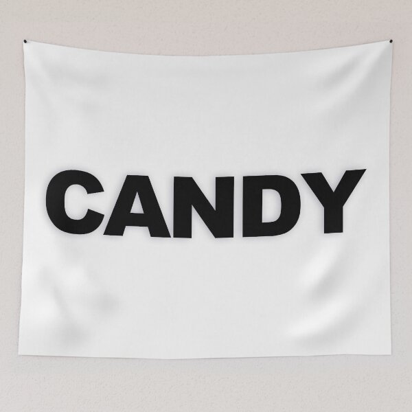 Item preview, CANDY — Black Minimal Bold Type Statement designed and sold by WORDPAUSE.