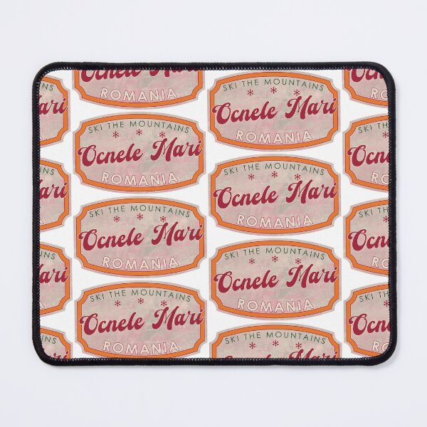 Item preview, Ocnele Mari, Romania, Ocnele Mari, Ski, textured skiing badge designed and sold by Wanderful-roads.