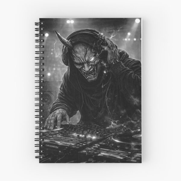 Item preview, Hannya Close-Up – Edo Noir Mad Ritual | Dark Japanese Cyberpunk Art designed and sold by EDO NOIR SOCIETY.