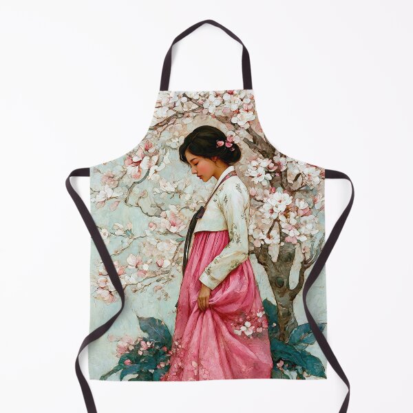 Item preview, Elegant Korean Woman in Blossom Garden designed and sold by IRRI_3212.