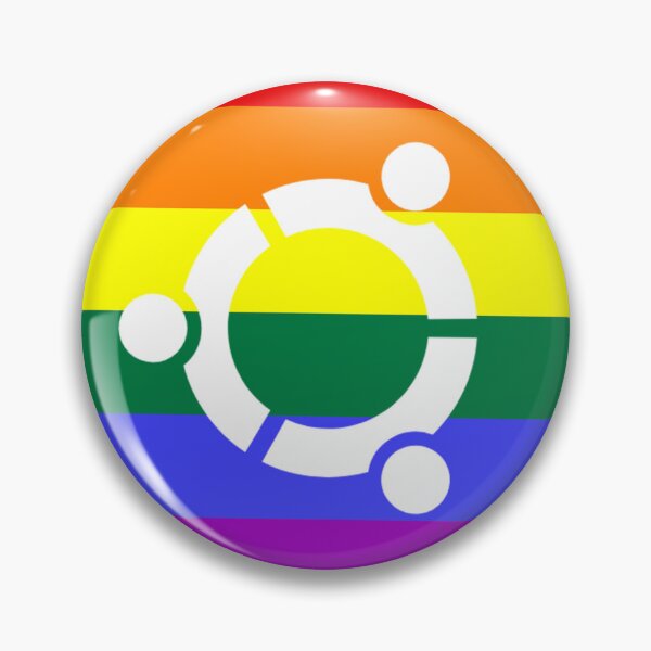 Item preview, Ubuntu Pride Sticker – Rainbow Linux Open Source Laptop Decal designed and sold by PenguinPowered.