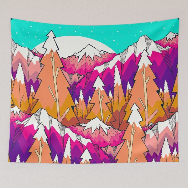 Item preview, Woodland mountains designed and sold by Swadeillustrations.