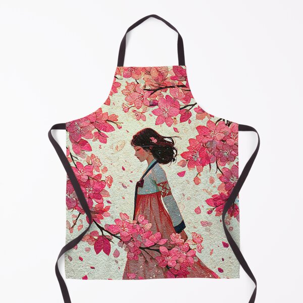 Item preview, Elegant Korean Woman in Cherry Blossom Petals designed and sold by IRRI_3212.