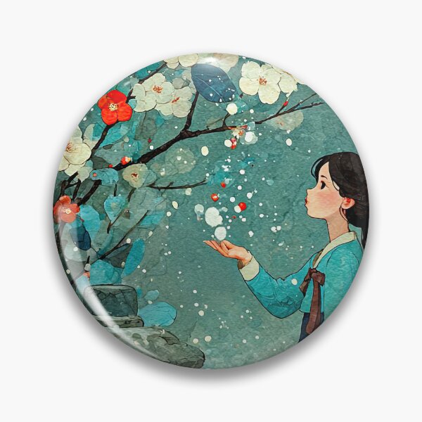 Item preview, Elegant Girl in Blooming Winter Garden designed and sold by IRRI_3212.