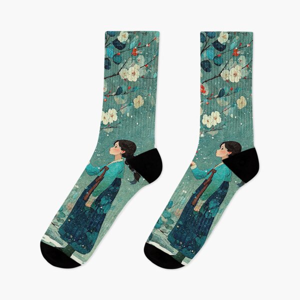 Item preview, Elegant Girl in Blooming Winter Garden designed and sold by IRRI_3212.