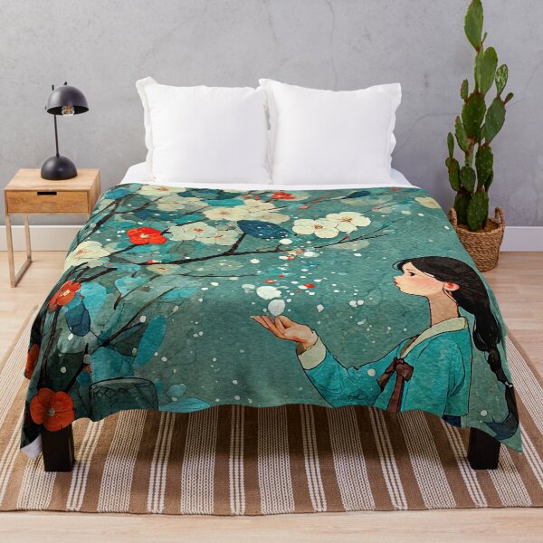 Item preview, Elegant Girl in Blooming Winter Garden designed and sold by IRRI_3212.