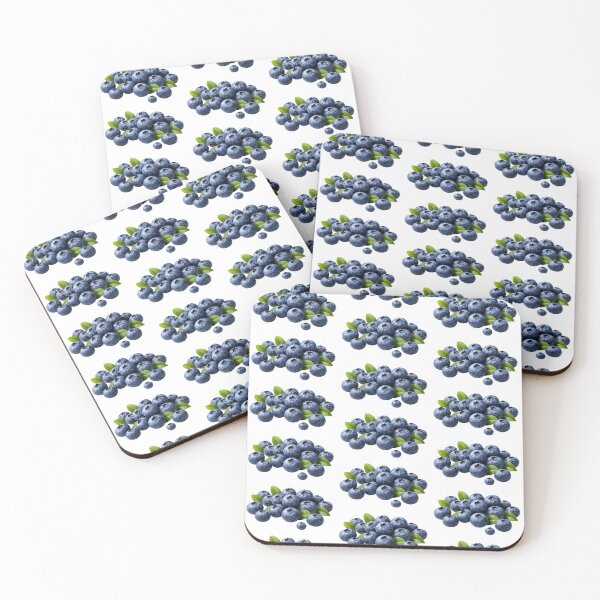 Item preview, Fresh Blueberries with Leaves designed and sold by PriyankaSonara.