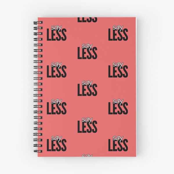 Item preview, Say Less Minimalist Streetwear Typography designed and sold by Teale-Studio.