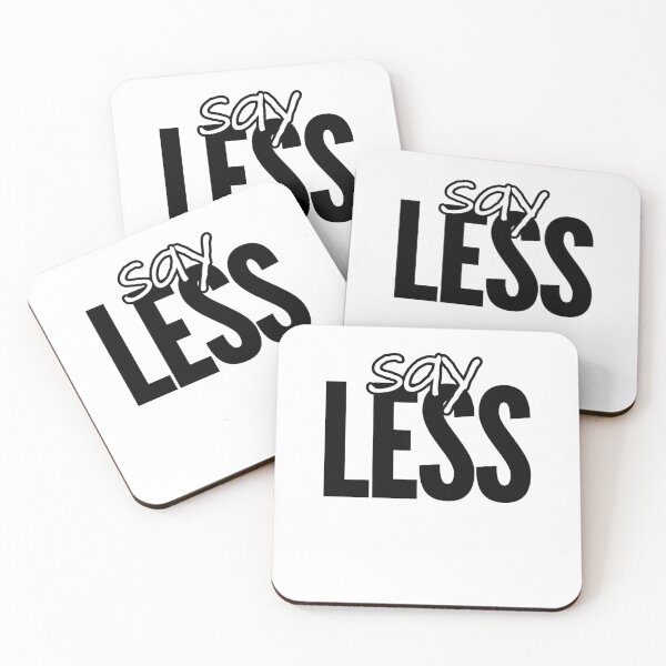 Item preview, Say Less Minimalist Streetwear Typography designed and sold by Teale-Studio.