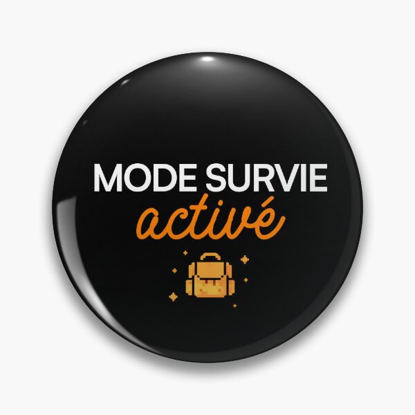 Item preview, Survival mode activated – Humorous geek pixel art design designed and sold by Shop Geek.