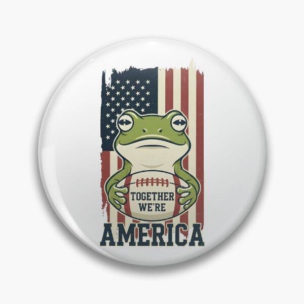 Item preview, Together We Are America Frog USA American Flag Football Season designed and sold by najaks.