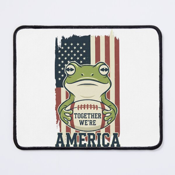 Item preview, Together We Are America Frog USA American Flag Football Season designed and sold by najaks.
