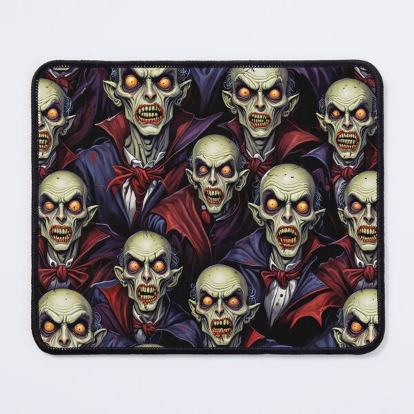 Artikelvorschau, Stilisiertes Zombie-Mengenmuster – Zombie-Dracula entworfen und verkauft von Fabricbella.