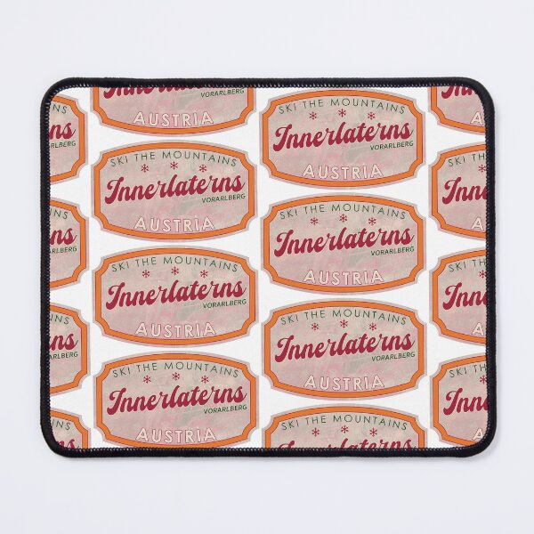 Item preview, Innerlaterns, Austria, Vorarlberg, Ski, textured skiing badge designed and sold by Wanderful-roads.
