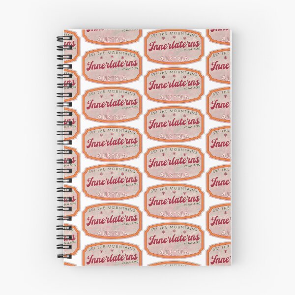 Item preview, Innerlaterns, Austria, Vorarlberg, Ski, textured skiing badge designed and sold by Wanderful-roads.
