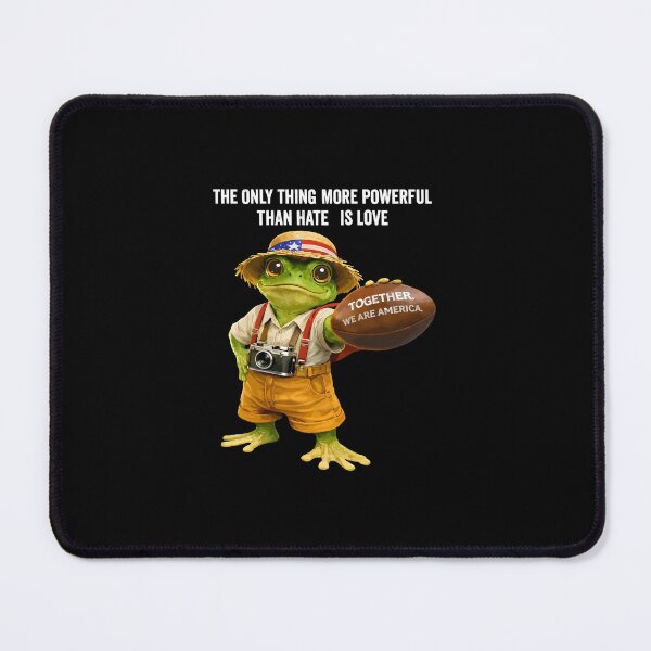 Item preview, The Only Thing More Powerful Than Hate Is Love Frog Football Sports designed and sold by najaks.