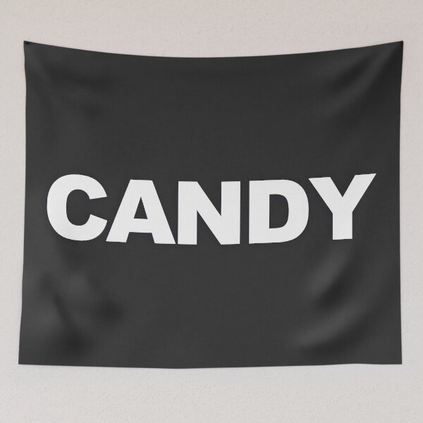 Item preview, CANDY — White Minimal Bold Type Statement designed and sold by WORDPAUSE.