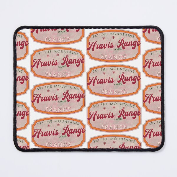 Item preview, Aravis Range, France, Savoie, Ski, textured skiing badge designed and sold by Wanderful-roads.