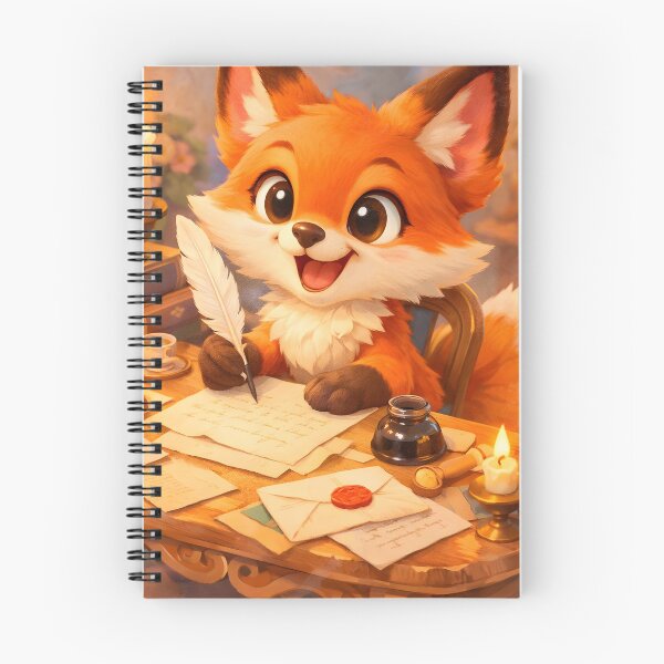 Item preview, Cozy Fox Writing Letters Sticker designed and sold by Elloracomplex.