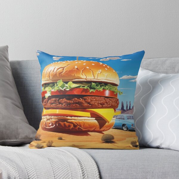 Item preview, Gigantic cheeseburger in Monument Valley desert landscape designed and sold by Mauswohn.