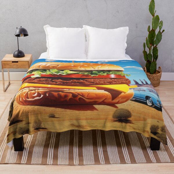 Item preview, Gigantic cheeseburger in Monument Valley desert landscape designed and sold by Mauswohn.