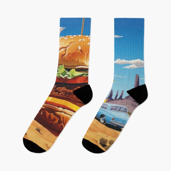 Item preview, Gigantic cheeseburger in Monument Valley desert landscape designed and sold by Mauswohn.