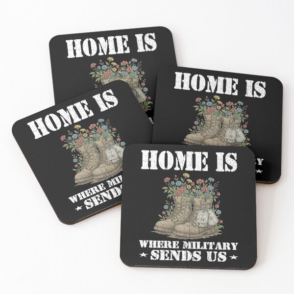 Item preview, Home Is Where The Military Sends Us - Military Wife Mom Family Floral Combat Boots designed and sold by Jt41.
