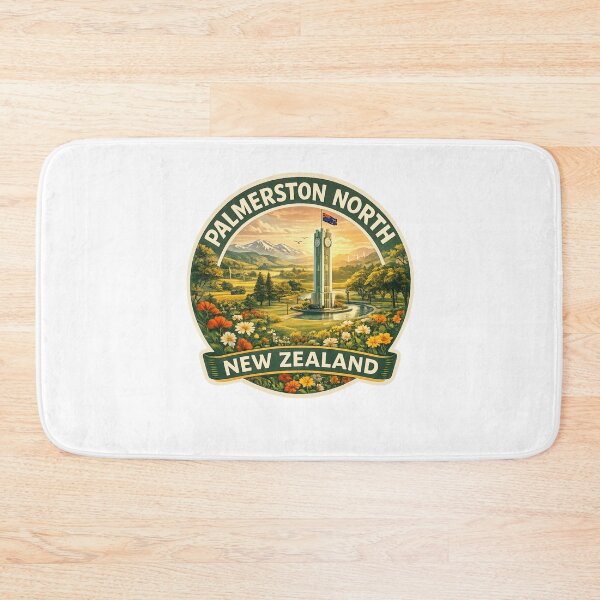 Item preview, Palmerston North Clock Tower New Zealand Scenic Badge designed and sold by Aryabek.