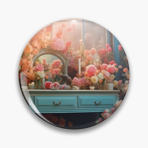 Item preview, Dreamy vintage dressing table in a sea of flowers designed and sold by Mauswohn.