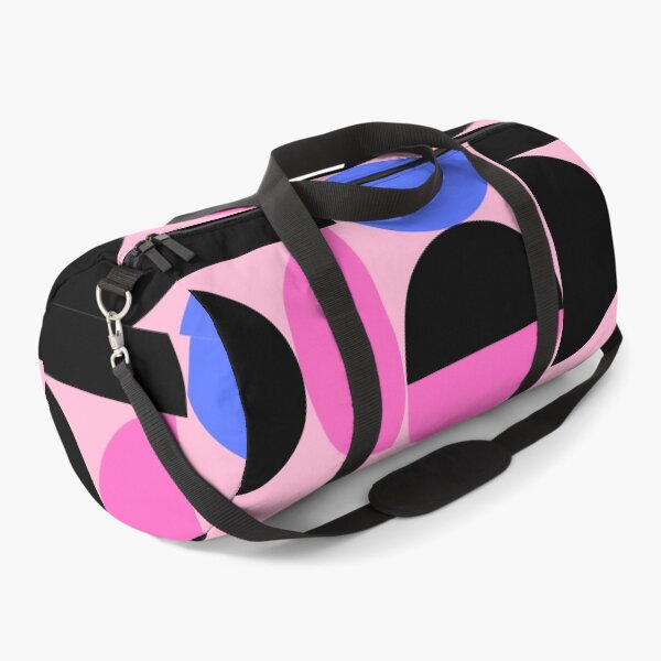 Item preview, Geometric Half Moon Pattern in Baby Pink, Blue & Black designed and sold by Ink & Print Store .