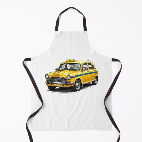 Item preview, Kolkata India Yellow Ambassador Taxi Retro  designed and sold by Aryabek.