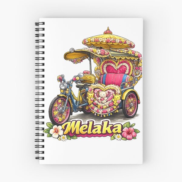 Item preview, Melaka Malaysia Colorful Flower Trishaw  designed and sold by Aryabek.