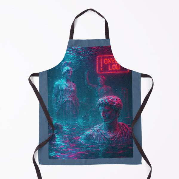 Item preview, Oxygen Low: Submerged Vaporwave Statues - Aquatic Cyberpunk designed and sold by A E S T H E T A T A G.