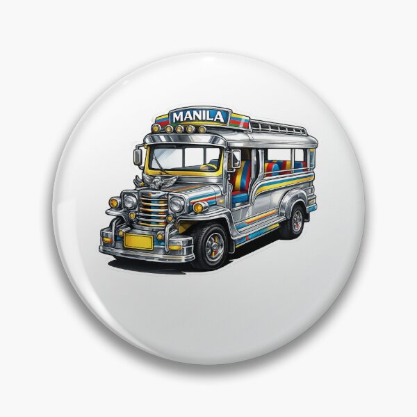 Item preview, Manila Philippines Chrome Jeepney Street Icon designed and sold by Aryabek.