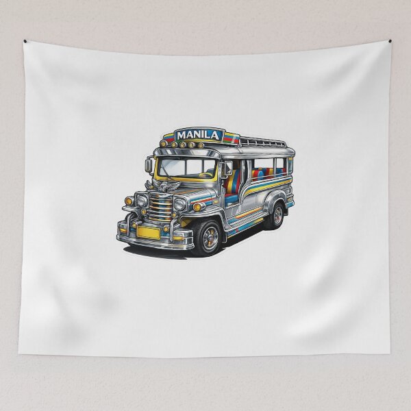 Item preview, Manila Philippines Chrome Jeepney Street Icon designed and sold by Aryabek.