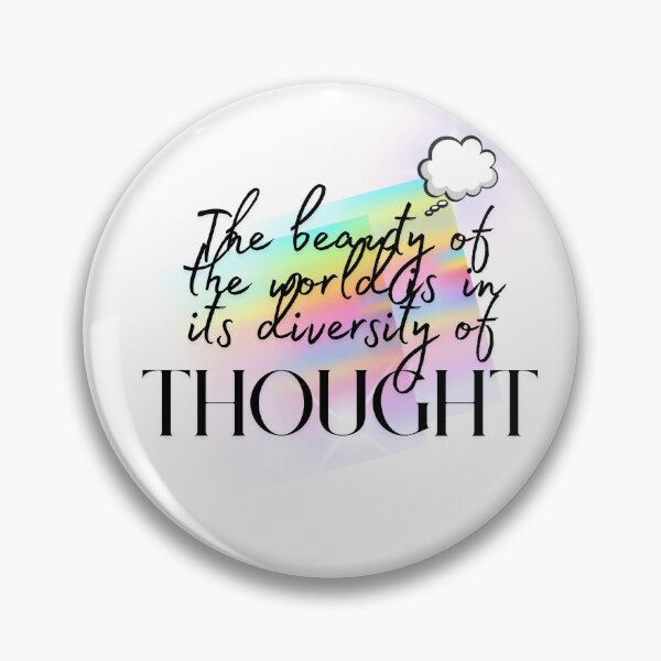Item preview, The Beauty in the World Is in Its Diversity of Thought – Inspirational Quote Design designed and sold by Teale-Studio.