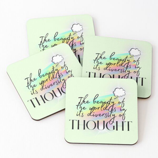 Item preview, The Beauty in the World Is in Its Diversity of Thought – Inspirational Quote Design designed and sold by Teale-Studio.