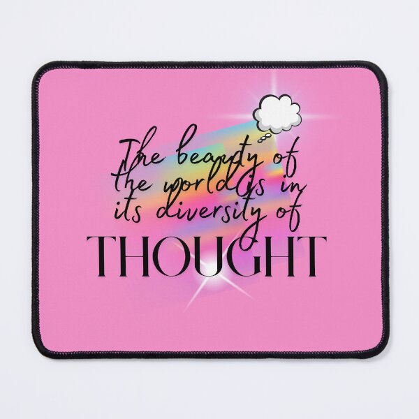 Item preview, The Beauty in the World Is in Its Diversity of Thought – Inspirational Quote Design designed and sold by Teale-Studio.
