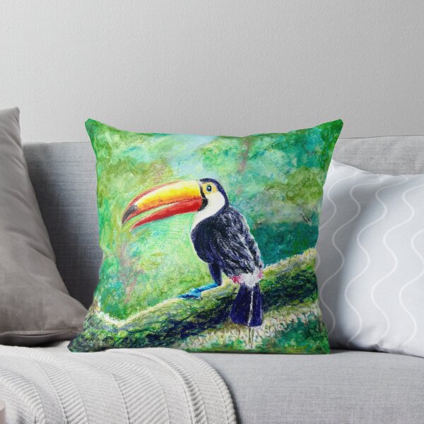 Item preview, Tropical Splash: The Crayon Toucan designed and sold by QamarART Paintings.