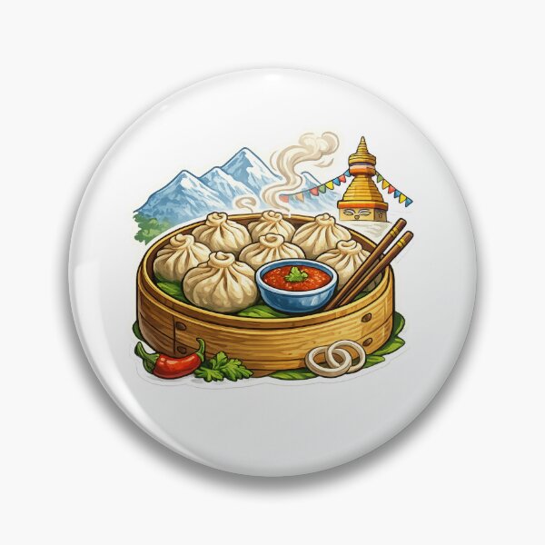 Item preview, Nepal Momos Himalayan Dumplings Kathmandu Scene designed and sold by Aryabek.