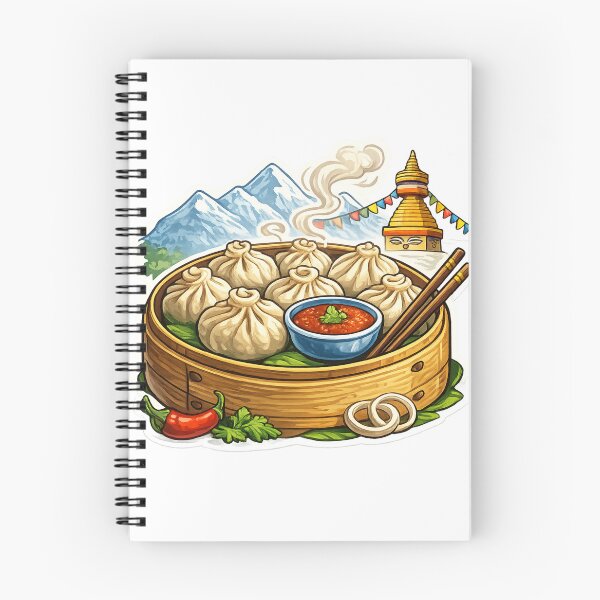 Item preview, Nepal Momos Himalayan Dumplings Kathmandu Scene designed and sold by Aryabek.