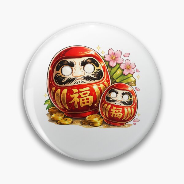 Item preview, Japanese Daruma Doll Good Luck Charm designed and sold by Aryabek.