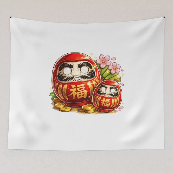 Item preview, Japanese Daruma Doll Good Luck Charm designed and sold by Aryabek.