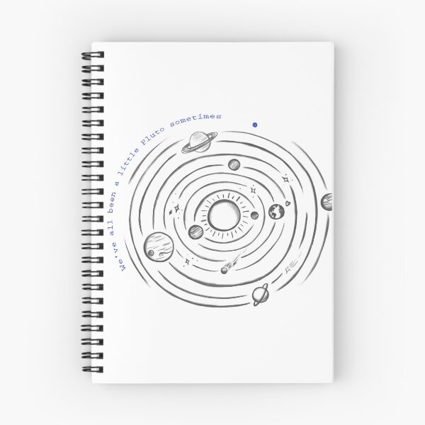 Item preview, We've All Been A Little Pluto Sometimes - Funny Relatable Space Doodle designed and sold by Tattyarts.