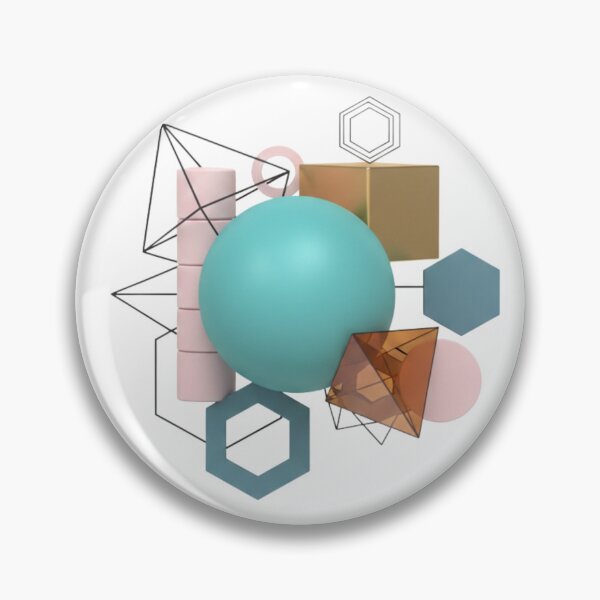 Item preview, Modern 3D Geometric Shapes Design designed and sold by PriyankaSonara.
