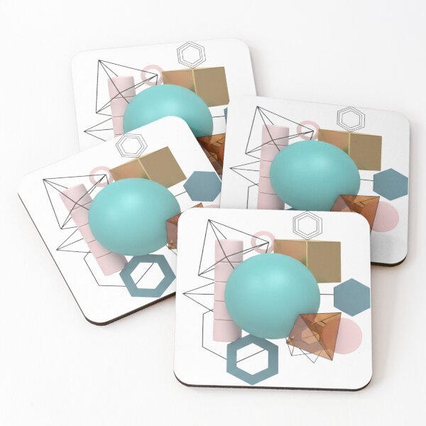 Item preview, Modern 3D Geometric Shapes Design designed and sold by PriyankaSonara.