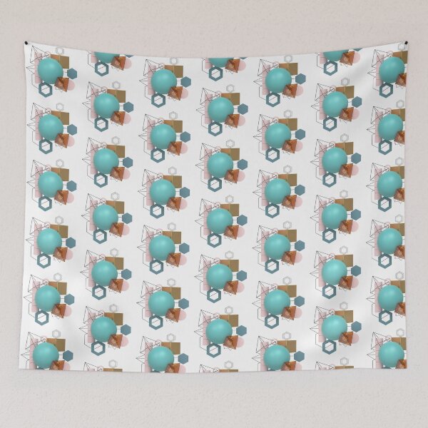 Item preview, Modern 3D Geometric Shapes Design designed and sold by PriyankaSonara.