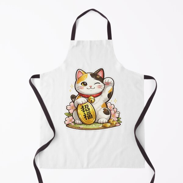 Item preview, Maneki Neko Lucky Cat 招福 Fortune Charm designed and sold by Aryabek.