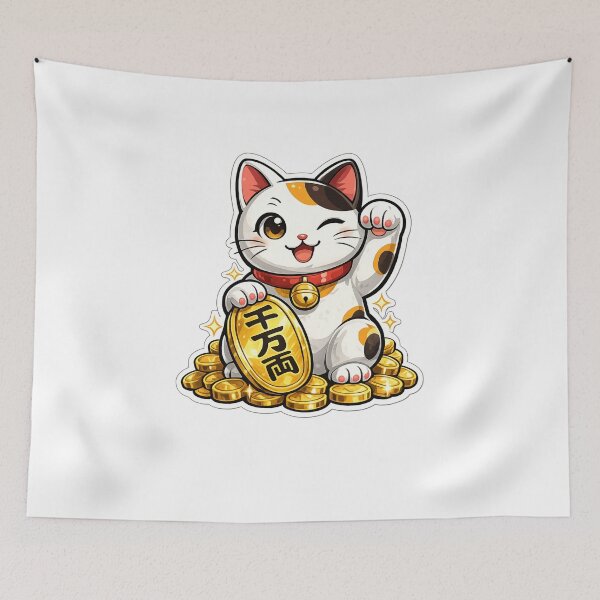 Item preview, Maneki Neko Thousand Ryo Lucky Cat designed and sold by Aryabek.